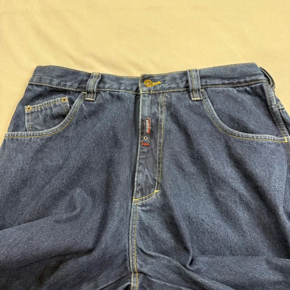 VTG Willie Esco Duns 1967 Baggy Wide Leg Hip Hop Jeans Mens 36x34 Dark Wash Y2K